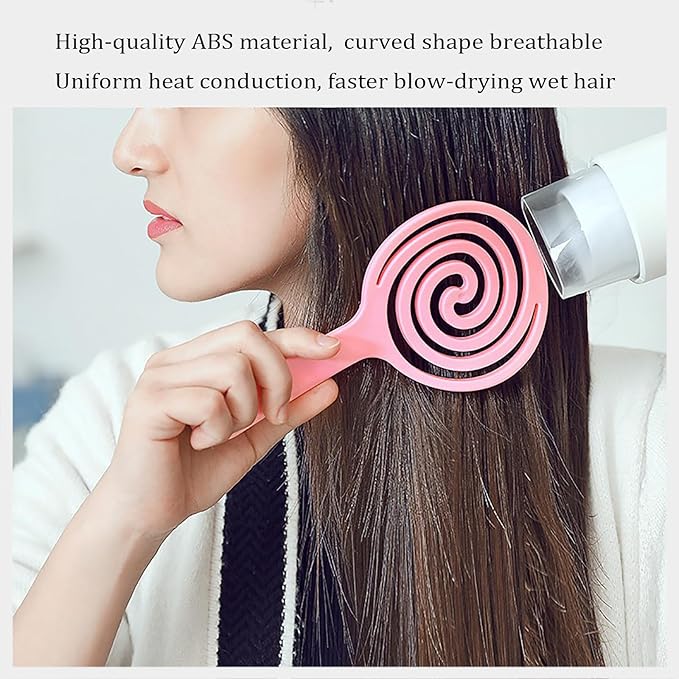 4 Pieces【Ultra-Soft】Baby Fine or Straight Hair Detangling Hair Brush for Kids【Skin-friendly material】Faster Blow Drying Styling Hair Detangling Brush with Flexible Bristles（Food grade ABS）Compact size-Velvo Beauty