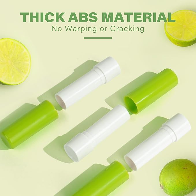 LotFancy Lip Balm Tubes Empty, 28Pcs 4.5ml Lip Balm Container Tubes with Green Caps, BPA Free & Leak Free, Refillable-Velvo Beauty