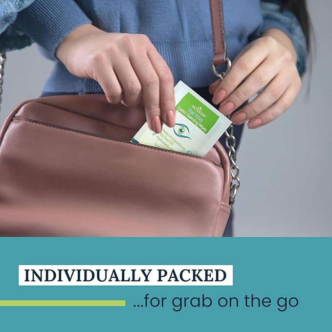 NOVEHA 60PCs Tea Tree Oil Eyelid & Lash Wipes | With Hyaluronic Acid, Green Tea & Chamomile For Blepharitis, Itchy & Stye Eyes, Individually Wrapped, Natural Eyelash Makeup Remover & Daily Cleanser-Velvo Beauty