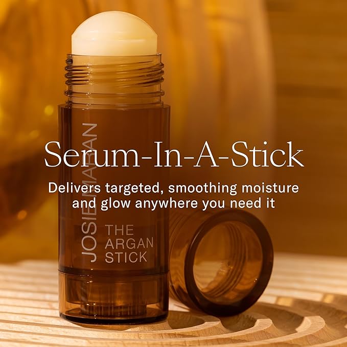 Josie Maran Argan Oil Moisture Stick - Travel Size Under Eye Balm & Face Balm to Restore Skin with Antioxidants & Essential Fatty Acids for a Healthy, Radiant Glow - Vegan & Cruelty-Free (0.35 Oz)-Velvo Beauty