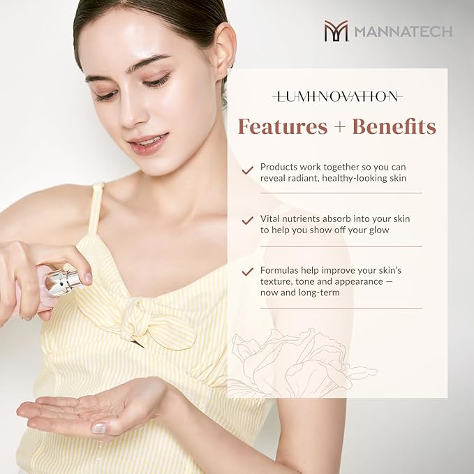 Mannatech | Luminovation K-Beauty System - 4-Step Korean Skincare Set: Purifying Deep Cleanser, First Essential Toner, Luminous Essence Lotion, and Youth Intensive Care Cream. K Skin Care Sets & Kits-Velvo Beauty