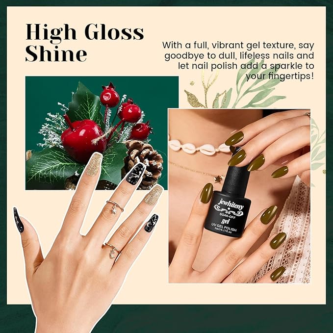 JEWHITENY 23PCS Nail Polish Set 20 Colors Gel Nail Polish Jelly Color Natural and Elegant Long Lasting Suitable for Salon at Home-Velvo Beauty