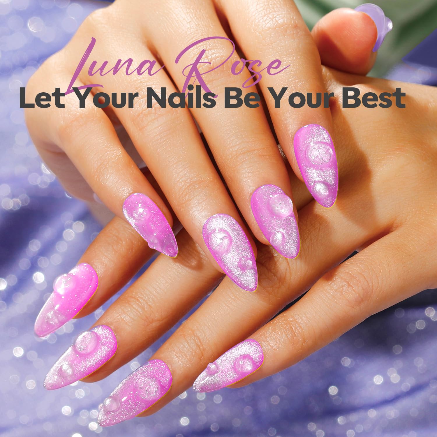 modelones Chrome Purple Nail Polish, 15 ml Quick Dry Nail Polish Mermaid Iridescent Shimmer Pearl Purple Nail Lacquer Long Last Shine Nail Art DIY Home Manicure Gift for Women Girls 0.5 Fl Oz-Velvo Beauty