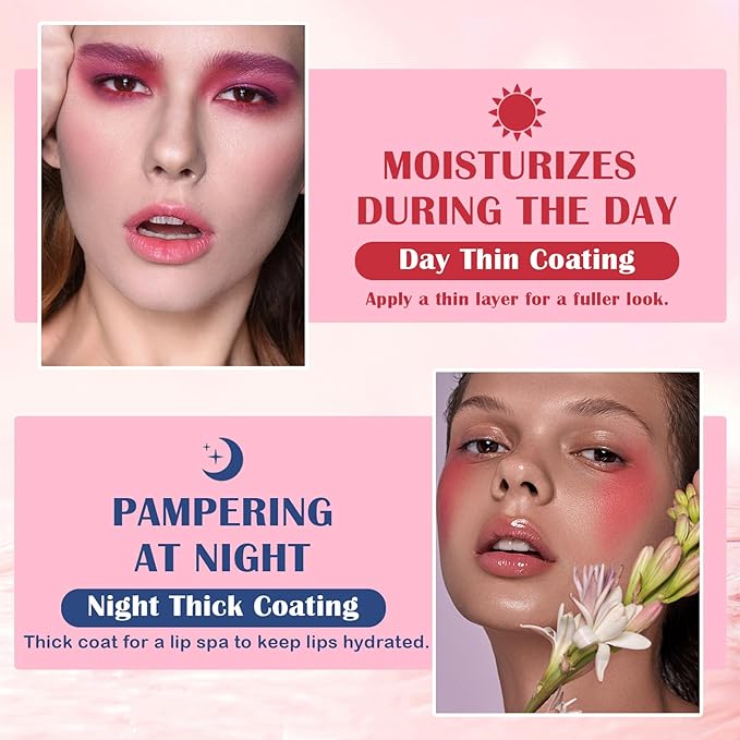 Honey Lip Balm (Strawberry, Watermelon) - Smooth, Hydrating Propolis Lip Mask Overnight Scrubs Exfoliator, Natural Ingredients, Lip Care Set-Velvo Beauty