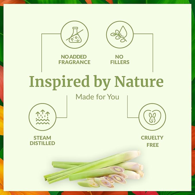 SVA Lemongrass Essential Oil – 4 Fl Oz – 100% Natural Lemongrass Oil - for Diffuser, Hair Care, Face, Skin Care, Aromatherapy, Scalp and Body Massage, Soap and Candle Making - with Dropper-Velvo Beauty