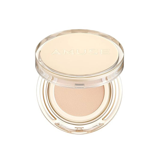 AMUSE Dew Jelly Vegan Cushion Foundation 01 SOONSOO | dewy, glow, long-lasting, double coverage, clean beauty, lightweight, natural look, foundation for sensitive skin, hydrating cushion-Velvo Beauty