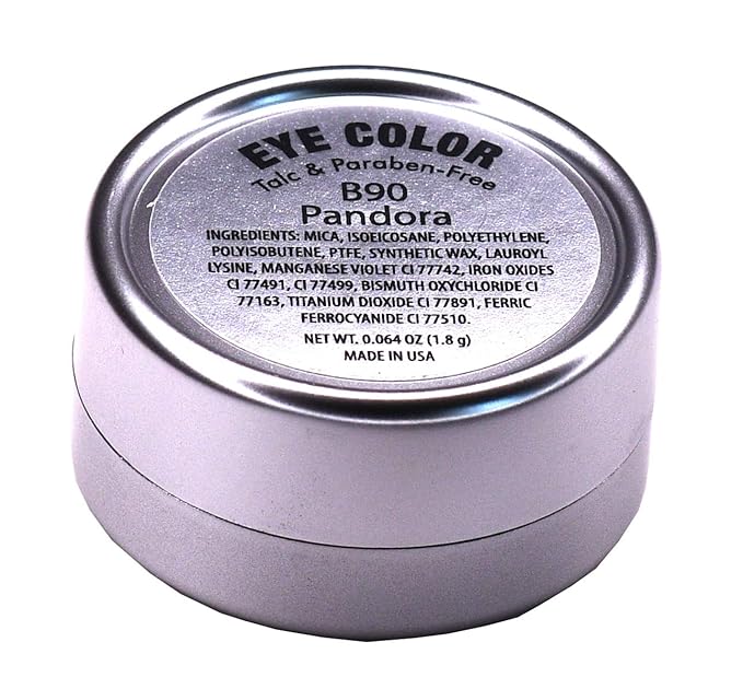 Pandora Purple Plum Dark Shimmering Eggplant Pressed Powder Single Vegan Eyeshadow; Talc, Paraben & Cruelty Free-Velvo Beauty