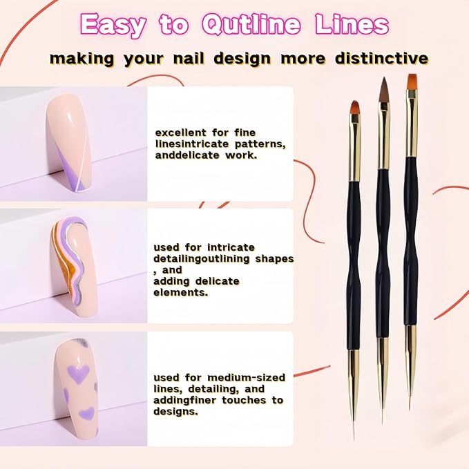 36Pcs Nail Art Brush Set, Acrylic Nail Brushes, Dotting Tools, Liner & Dust Brush, Drawing Pens For Gel Polish, sponge Polishing Rubs, Professional Nail Art Tools For Beginners & Salon Home Use-Velvo Beauty