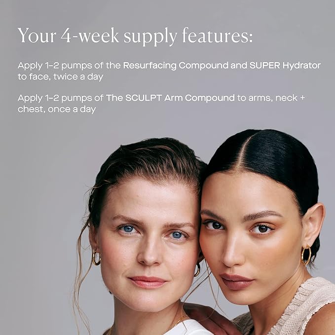 U Beauty Preface Kit | Skin Care Gift Value Set with Retinol, Vitamin C Serum Anti-Aging Essentials Skin Tightening Arm Cream + Facial Hyaluronic Acid Morning and Night - 2.7oz (Set of 3)-Velvo Beauty