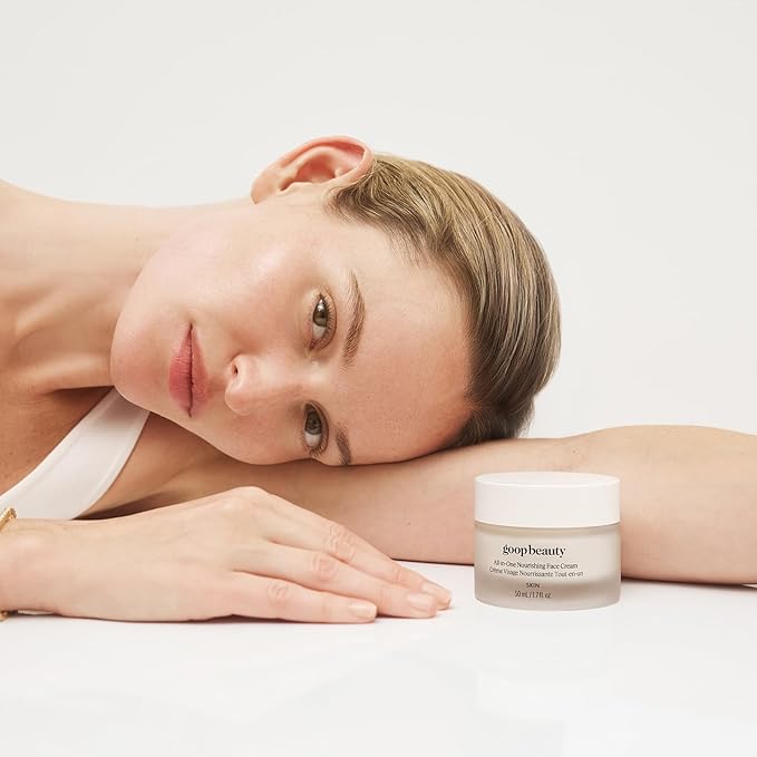 goop Beauty Nourishing Face Cream | Improves Firmness, Elasticity, & Brightness | Botanicals, Ceramides, & Squalane | Anti Wrinkle Moisturizer | 1.7 fl oz-Velvo Beauty