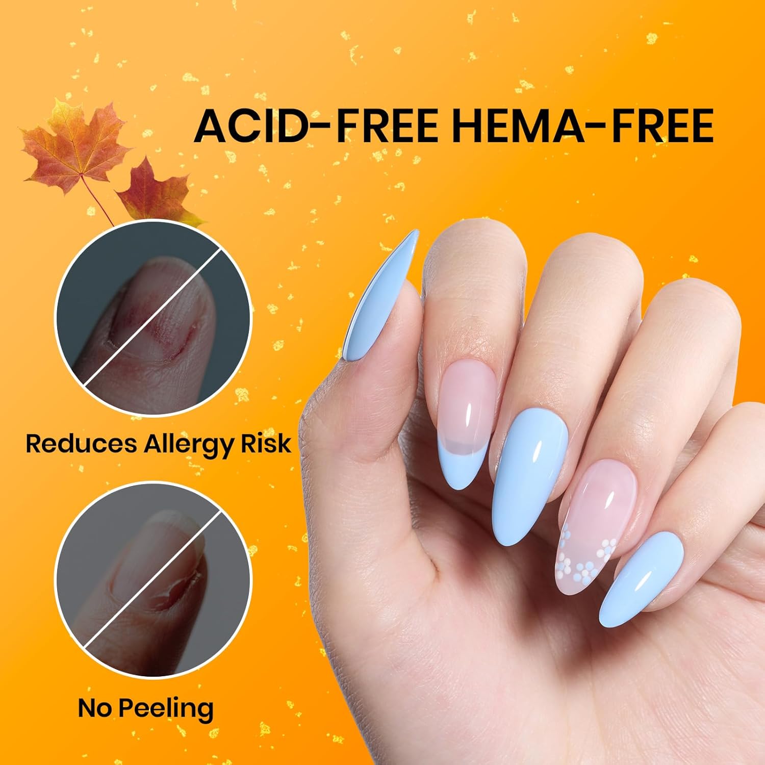 Beetles 15ml Nail Dehydrator and Primer - Acid Free & Hema-Free Natural Prep Dehydrate and Bond Primer for Acrylic Fast Dry Nail Supplies Professional Salons Halloween Set-Velvo Beauty