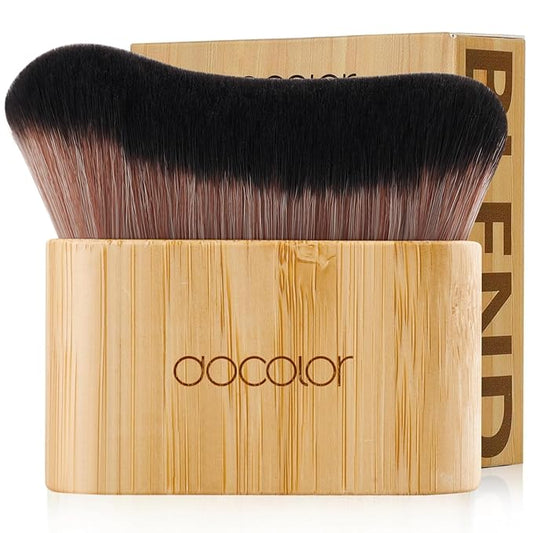 docolor Self Tanner Brush Large Body Makeup Brush, Soft Vegan Tanning Brush no stripes, for Foundation, Self-tanner, Bronzer, Self Tan Back Applicator Body + Face Self-Tan Blending Brush Gift Box-Velvo Beauty