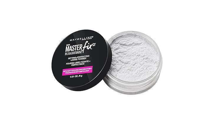 Maybelline Facestudio Lasting Fix Setting + Perfecting Loose Powder Makeup, All Day Matte Wear, Minimizes Shine, Sets Foundation Makeup, Translucent, 0.21 oz.-Velvo Beauty