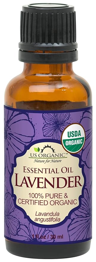 US Organic 100% Pure Lavender Essential Oil, Directly sourced from Bulgaria, USDA Certified Organic, Undiluted, for Diffuser, Humidifier, Massage, Skin, Hair Care, Non GMO, 30 ml-Velvo Beauty