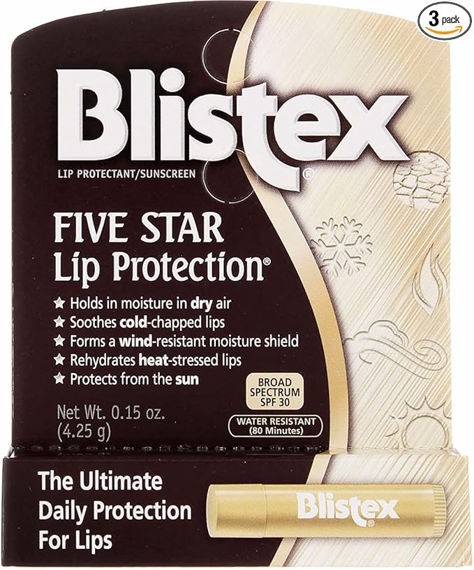Blistex 5 Star Lip Protct Size .15oz, 3 pack-Velvo Beauty