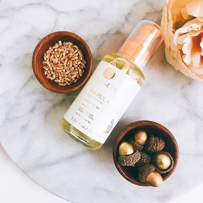 Luseta Marula Oil Hair Treatment for Fine & Dry Hair Serum Smoothing Hair Adding Shine and Nourishing Scalp 3.38oz-Velvo Beauty