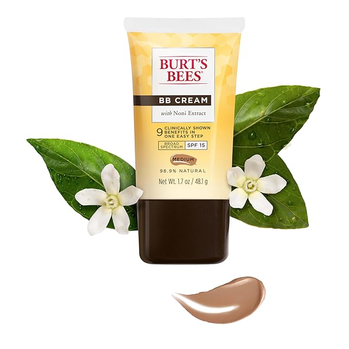 Burt's Bees BB Cream with SPF 15, Medium, 1.7 Oz (Package May Vary)-Velvo Beauty