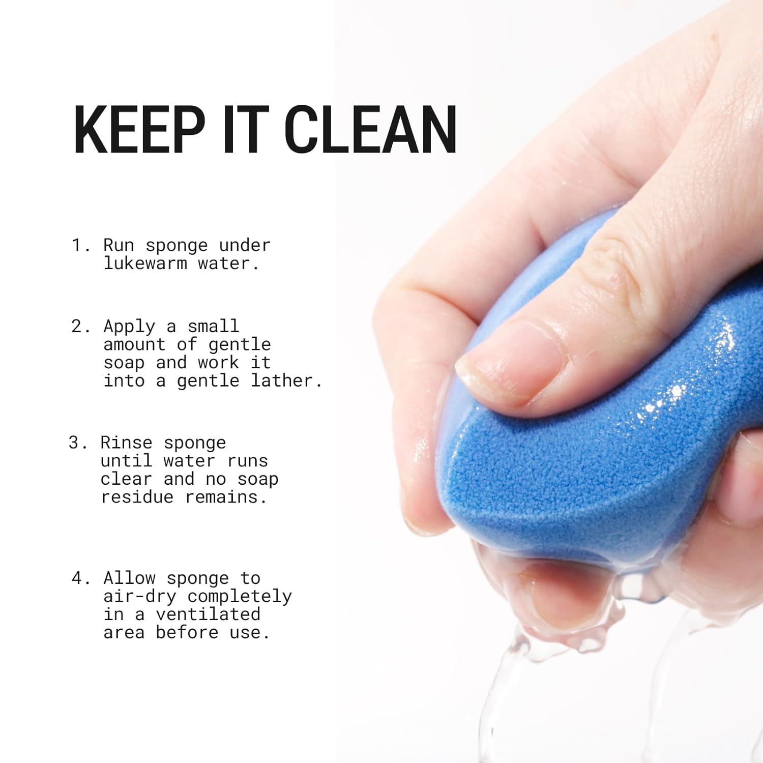 JUNO & Co. Microfiber Makeup Sponge, Dual Layer Technology for Full Coverage Flawless Makeup Blender for Foundation, Powder and Cream (2-Piece Color Duo: Blue and Green)-Velvo Beauty