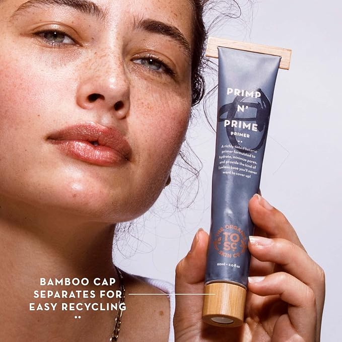 Glowing Skin Makeup Primer and Moisturizer - Vegan Hydrating Primer Face Makeup Pore Minimizer and Tinted Moisturizer for Face Care with Organic Base - Premium Face Primer for Makeup (Rose Gold)-Velvo Beauty