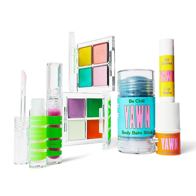 Makeup & Skincare for Kids Backpack Essentials Kit | Made in the USA | Tinted Lip Balm and Face Multi-Stick, and Universal Body Balm Stick | Non-Toxic, Gentle Ingredeints | For Kids 3+-Velvo Beauty