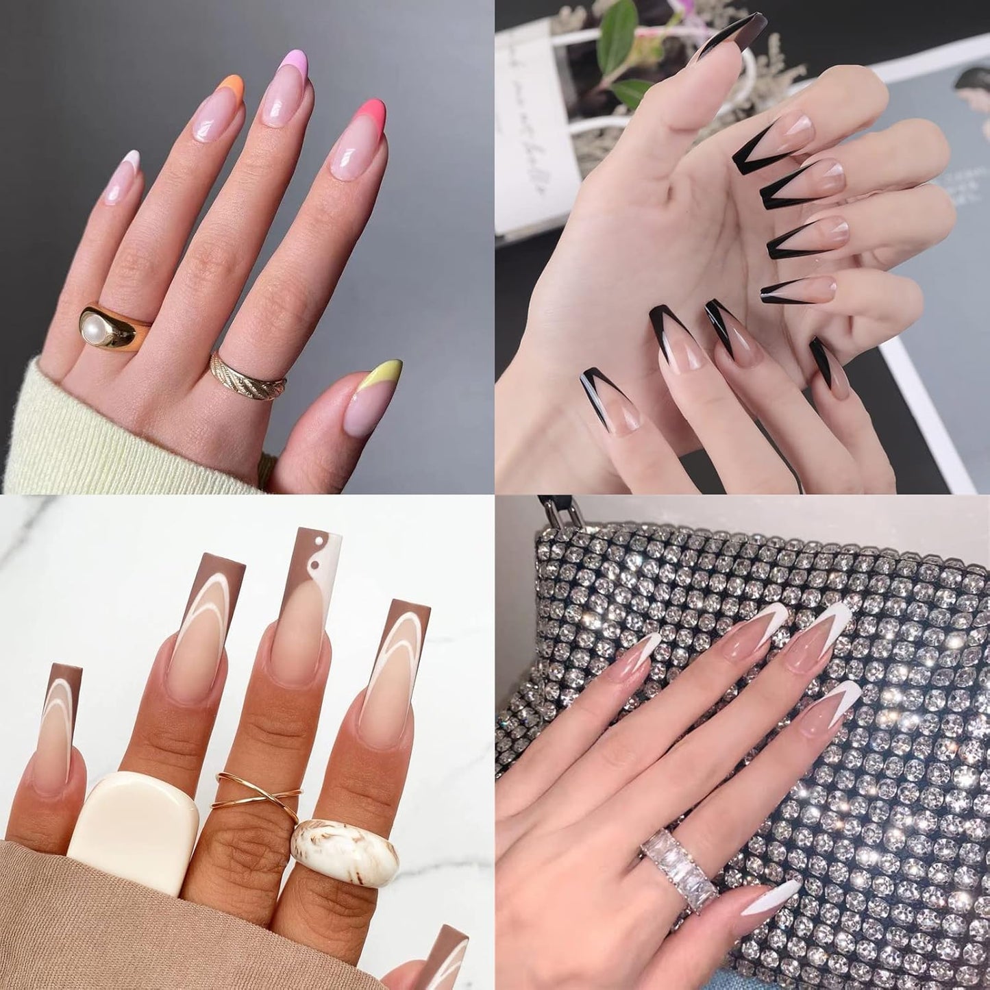 Swirl French Line Nail Stamping Plates French Tip Nail Stamp Plate Geometric Wave Stripes Snake Flower Nail Art Stamper Stencils Printing Template 2pcs Large Stainless Steel Nail Art Tools 14.5×9.5cm-Velvo Beauty