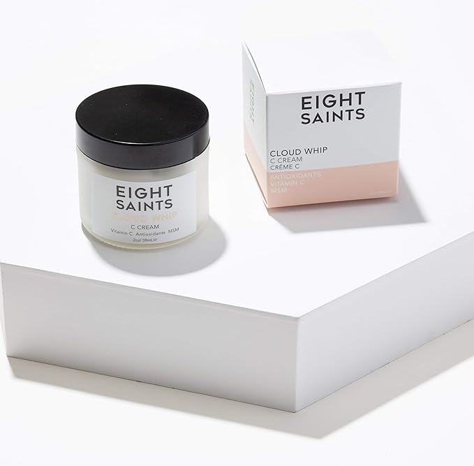 Eight Saints Skincare Cloud Whip Vitamin C Face Moisturizer Day Cream, Natural and Organic Face Cream For Women, Anti Aging Cream For Face To Reduce Fine Lines and Wrinkles, 2 Ounces-Velvo Beauty