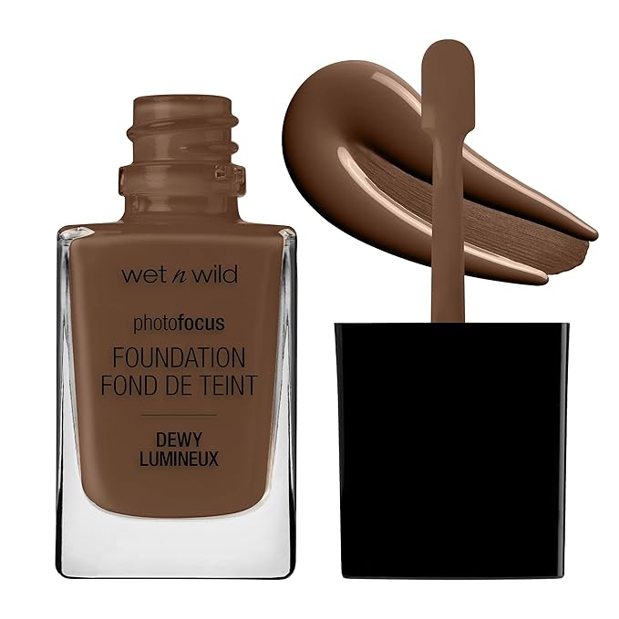 wet n wild Photo Focus Dewy Foundation, Deep Honey, 1.06 Ounces-Velvo Beauty