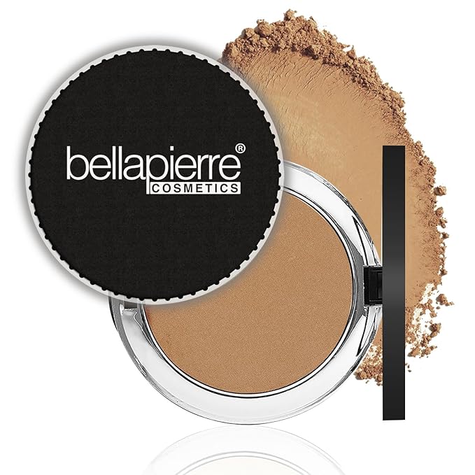 bellapierre Compact Mineral Foundation SPF 15 | Vegan & Cruelty Free Natural Makeup | Full Coverage Matte Foundation | Hypoallergenic | Oil & Talc Free - 0.35 Oz - Brown Sugar-Velvo Beauty