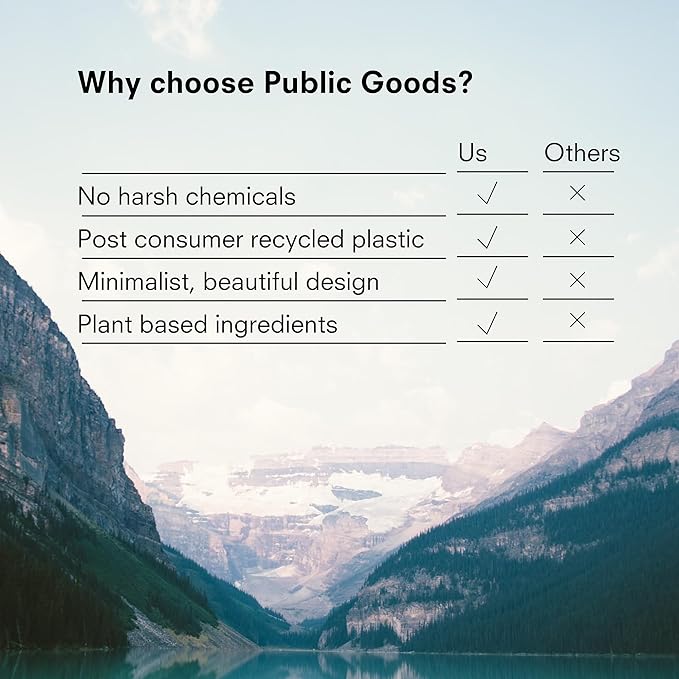 Public Goods Hand Soap | Cleansing Soap for Kitchen & Bathroom | Made with Natural Essential Oils | Paraben & Sulfate Free | Vegan Friendly | Made in Canada | 12 Fl Oz Bottle with Dispenser Pump-Velvo Beauty