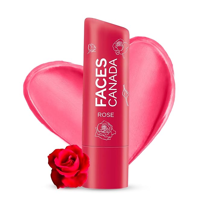 Red Tinted Lip Balm - Rose Petal | SPF 15 | 12 Hour Moisture | Rosy Soft Lips with Shea Butter & Vitamin E | Deep Nourishing for Dry Chapped Lips | 0.16 Oz/4.5g-Velvo Beauty