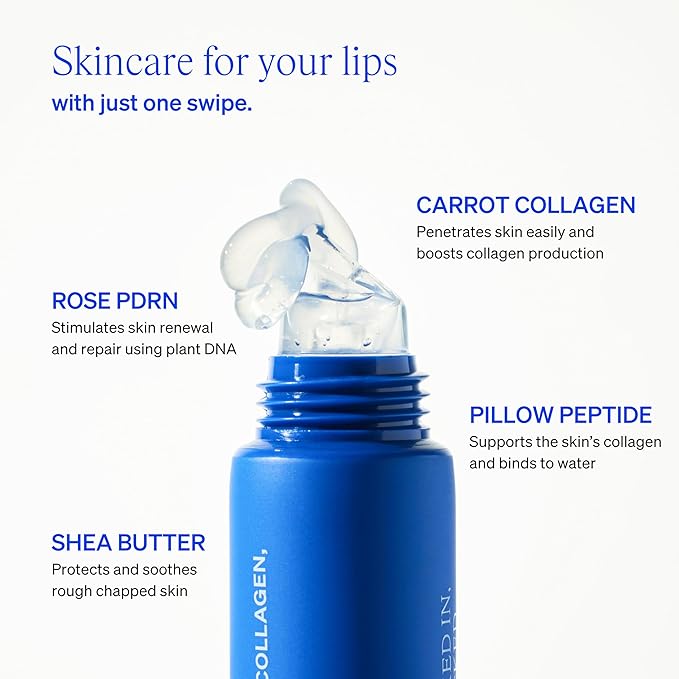 LipLock Jelly Serum for Dry Lips, Long-Lasting, Hydrating, Plumping, Glossy Mask with Rose PDRN, Carrot Collagen, Pillow Peptide, Moisturizing Tinted Lip Balm. (Crystal Clear)-Velvo Beauty