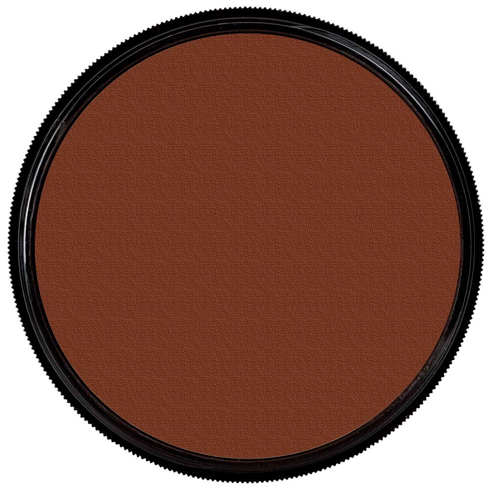 Mehron Makeup StarBlend Cake Makeup | Wet/Dry Pressed Powder Face Makeup | Powder Foundation | Sable Brown Face Paint & Body Paint 2 oz (56g)-Velvo Beauty
