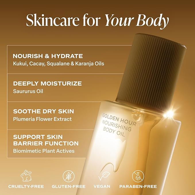 Saltair Body Oil. Luxurious Golden Hour After Shower and Bath Oil Moisturizer for Women and Men. Botanical, Non-Greasy, and Well-Absorbing Lotion for Hydrating Dry Skin. 4oz Pump Bottle-Velvo Beauty