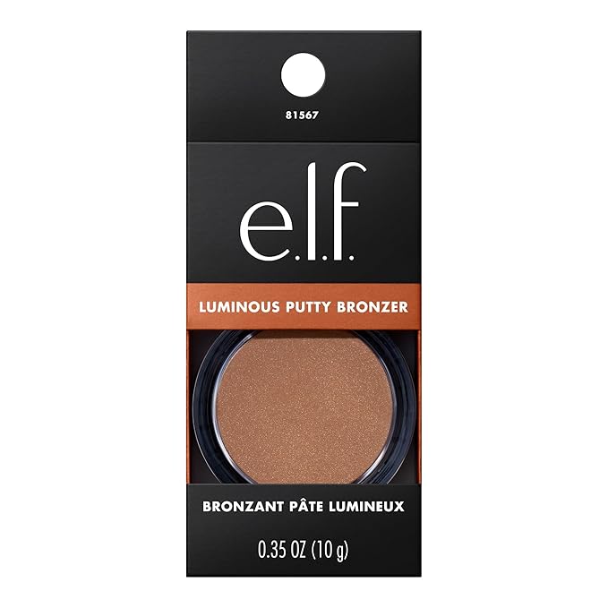 e.l.f. Luminous Putty Bronzer, Lightweight Putty-to-Powder Bronzer For A Radiant, Glowing Finish, Highly Pigmented, Vegan & Cruelty-Free, Summer Fridays-Velvo Beauty