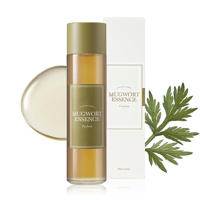 [I'm From] Mugwort Essence 5.4 Fl Oz | 100% Vegan Mugwort Extract - Soothe Sensitive and Irritated Skin, Redness Relief, Refreshing, Korean Hydrating toner | All Skin Types, PETA approved-Velvo Beauty