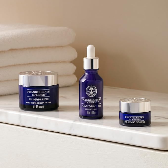 Neal's Yard Frankincense Intense Age Defying Cream with Carnauba Wax, Smoothes & Plumps Fine Lines & Wrinkles, Cruelty-Free, 50g-Velvo Beauty