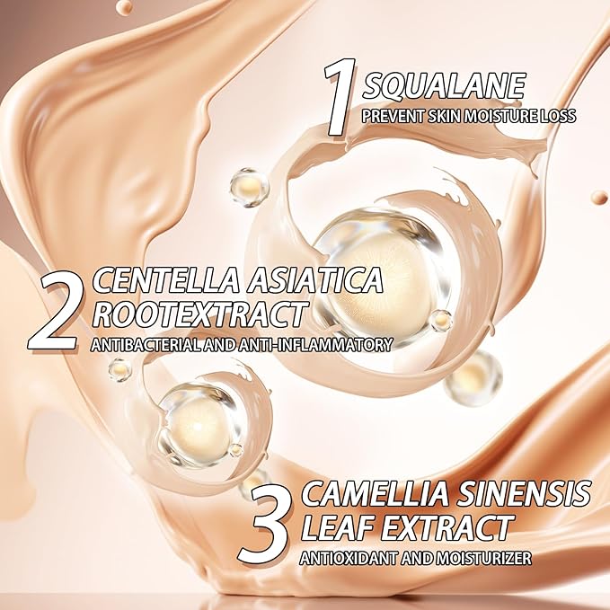 Concealer Moisturizing Gradient Foundation, Lightness Oil Control Long Lasting Waterproof Full Coverage Color Correcting Foundation-Velvo Beauty