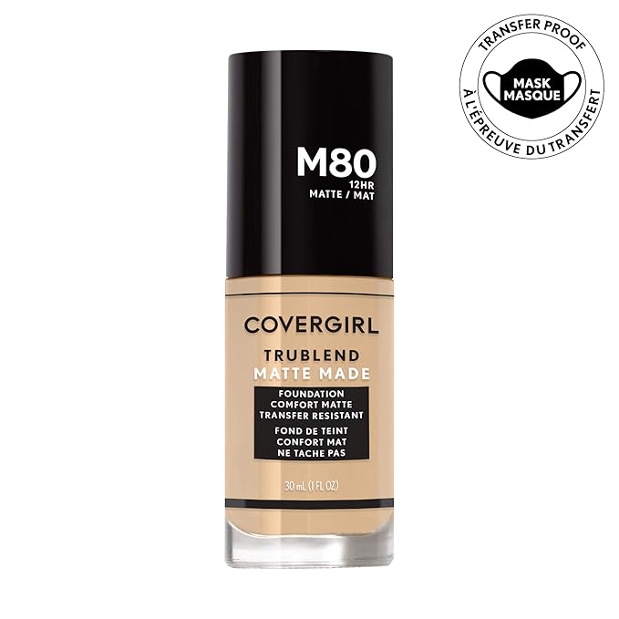 COVERGIRL TruBlend Matte Made Liquid Foundation, Caramel Beige (Pack of 3)-Velvo Beauty