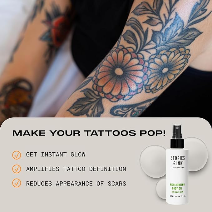 Stories & Ink Tattoo Care | THE ORIGINALS PACK | Fade-Fighting Regimen (Daily Moisturizer + Hydrating Body Oil + Vibrancy Serum) | Completely Hydrates, Highlights and Defines your Ink-Velvo Beauty
