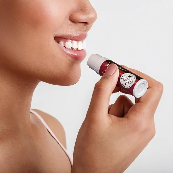 Dionis Goat Milk Skincare Sweet Berry Holiday Lip Balm Gift Set - Beeswax, Shea Butter & Coconut Oil Lip Care Products Made in The USA - Cruelty Free Lip Moisturizer For Chapped Lips, 0.28oz 3 Pack-Velvo Beauty