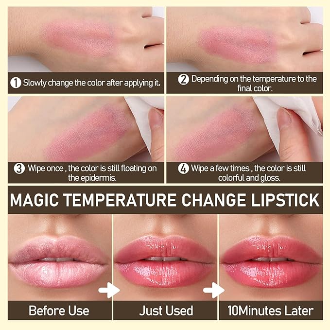 Flower Lip Balm - Color Changing Lipstick Jelly Lip Stain for Perfect Pink Shade, Unique pH Lip Balm for Your Lips, Clean & Vegan Flower Balm (Purple)-Velvo Beauty