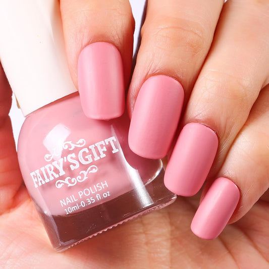 Major Dijit Matte Nail Polish Air Dry Nail Art Varnish (Cherry Pink, 10 ML)-Velvo Beauty