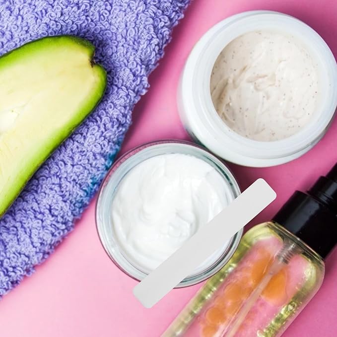 50pcs Soft Film Stick Cream Spoon Cream Spatulas Beauty Spoons Plastic Scrapers Face Mask Scrapers Makeup Spatulas Cosmetic Scrapers Beauty Accessories Beauty Supplies Makeup Tools-Velvo Beauty