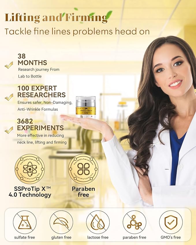 3% Retinol Cream Face Moisturizer, Anti Aging Neck Firming Cream with Collagen, Day & Night Face Cream with Hyaluronic Acid, Lifting & Tightening Wrinkle for Women & Men, 1.7 FL OZ, 3PC-Velvo Beauty