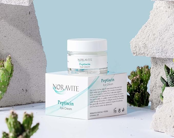 PeptiScin - Peptide Eye Cream with Hyaluronic Acid and Escin | Rich Moisturizing Dark Circle Eye Cream | Brightens and Tones - 1.35 Ounce-Velvo Beauty