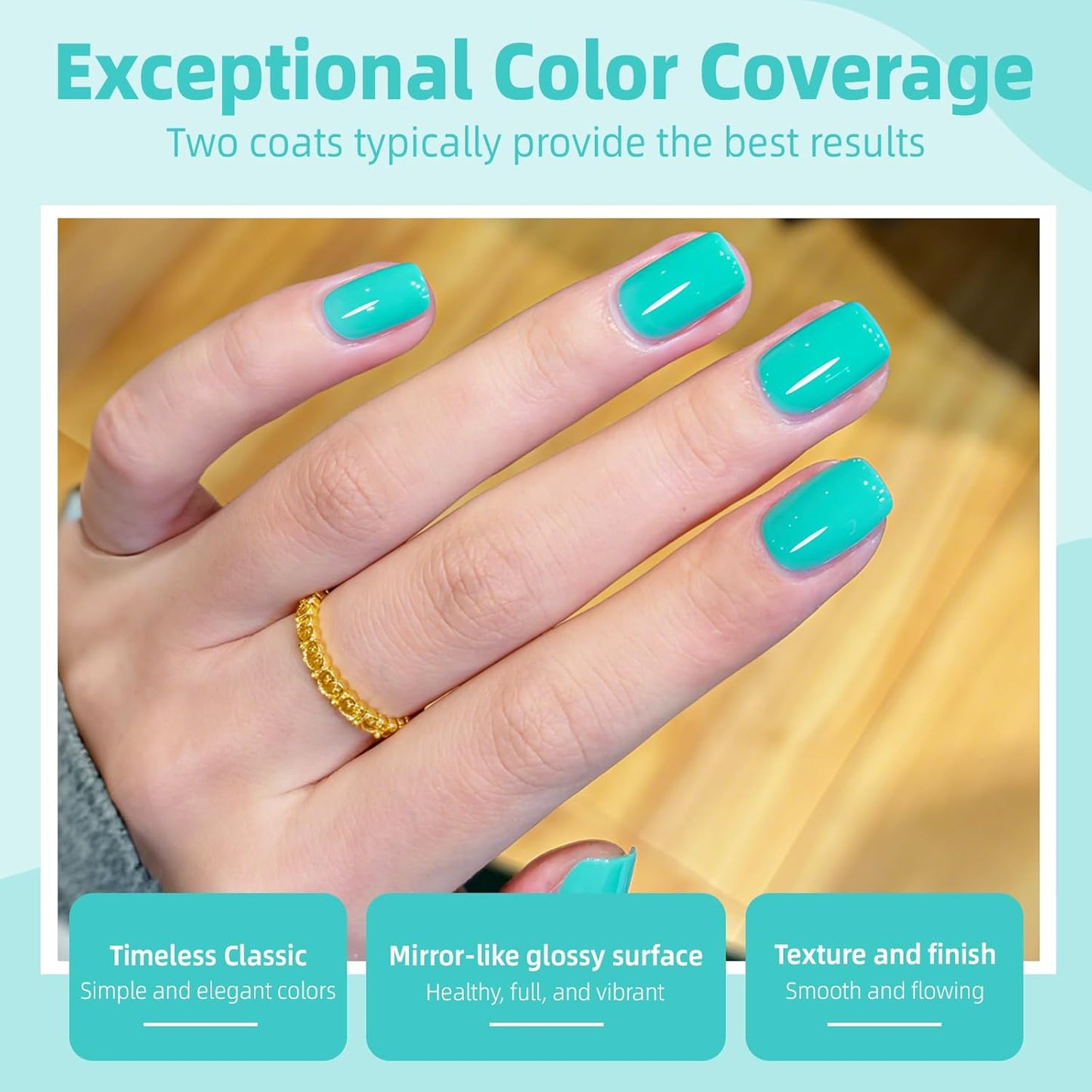 Major Dijit Bright Cyan Quick Dry Regular Nail Polish - Nail Art Lacquer, 0.41 Fl Oz-Velvo Beauty