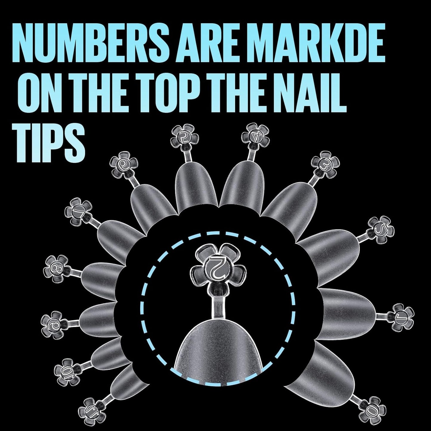 TOMICCA Short Oval Nail Tips 510Pcs Acrylic Fake Nails Full Matte, 12 Sizes No C Curve Nail Tips Half Cover for Salon DIY Nail art-Velvo Beauty