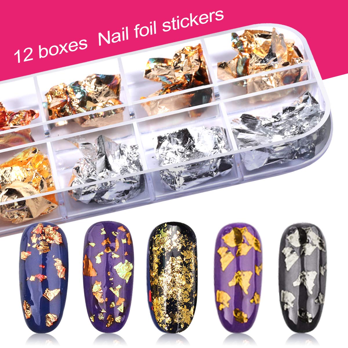 Teenitor Nail Art Kit Nail Art Tools, Nail Design Kit with Nail Art Brushes, Nail Tape Nail Gems Rhinestones, Nail Dotting Tools Nail Foil, Butterfly Nail Design Tools for Nail Art Supplies-Velvo Beauty