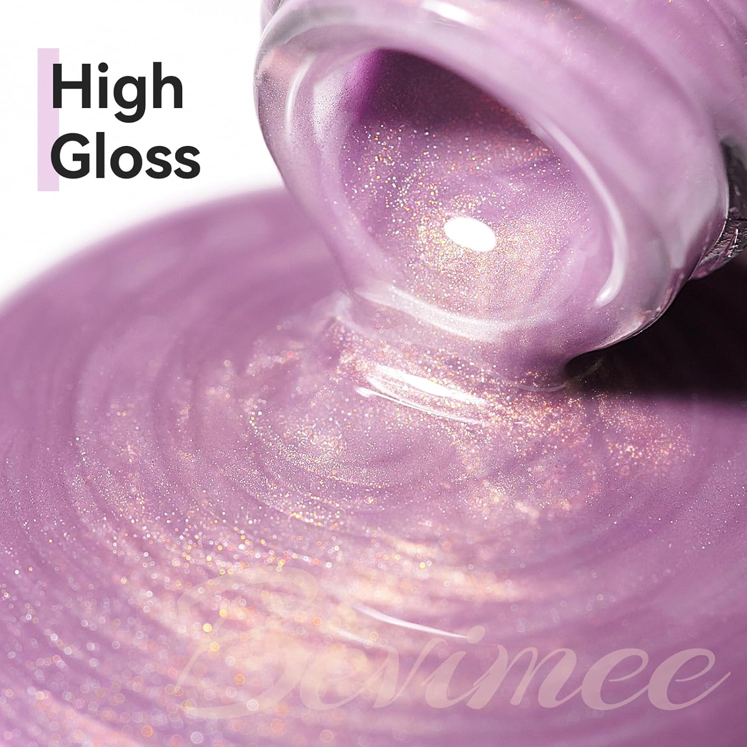 Cat Eye Gel Polish Light Purple Glass Jelly Magnetic Nail Polish Gel Smoothie Glitter Gloss Shine Mauve Color Velvet UV Gel Polish For Nail Art Manicure DIY At Home 12ml-Velvo Beauty