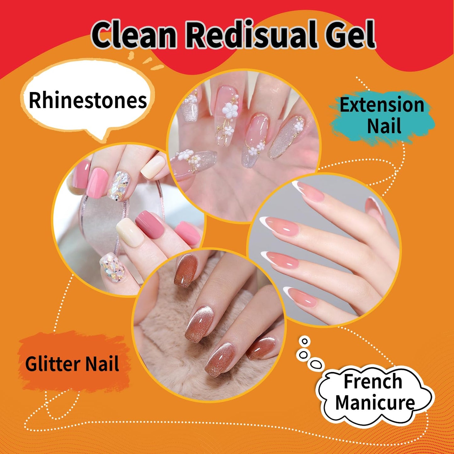 Nail Brush Cleaner & Restorer Nail Brush Clean Solution Quickly Clean Nail Brushes Gel Nail Brush Cleaner Kit with Glass Cup Nail Cleaning pads for DIY Salon at Home 4 Fl.Oz-Velvo Beauty